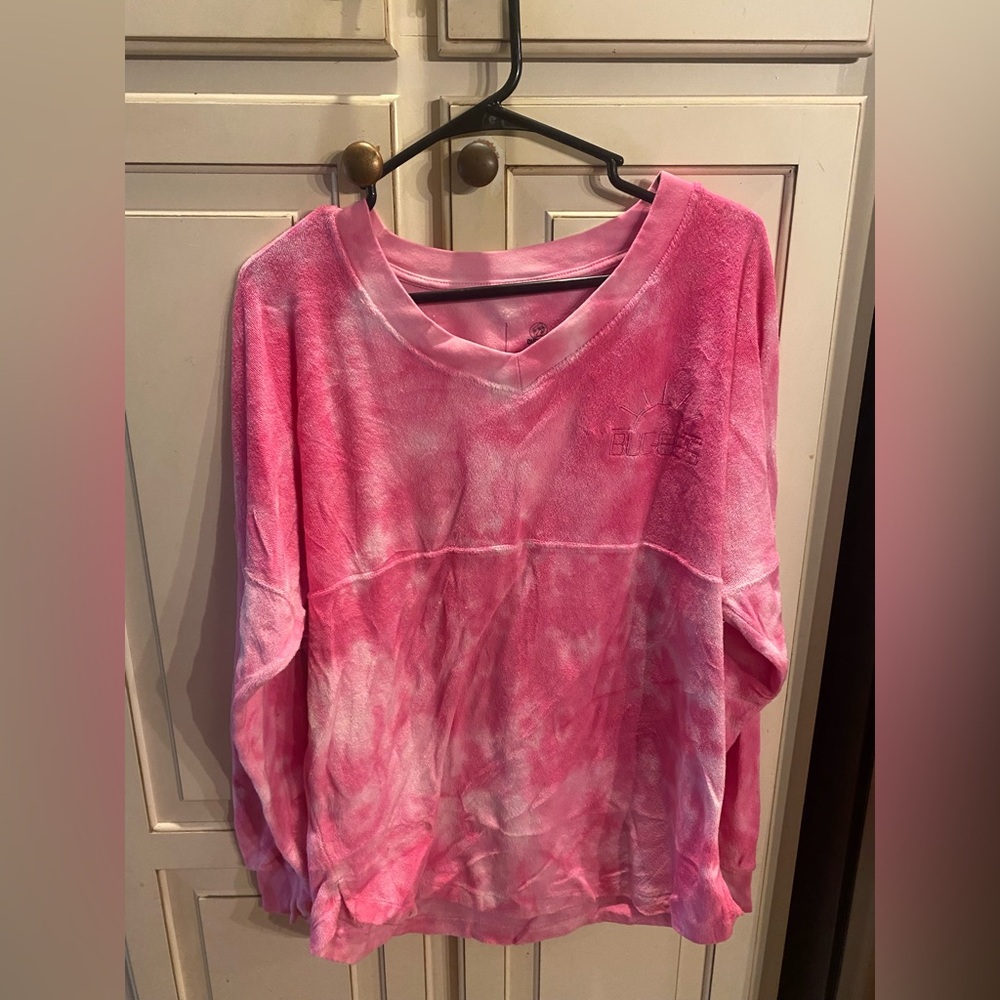 Women's Pink Tie-Dye Top NWOT
